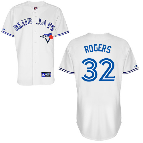 Esmil Rogers #32 Youth Baseball Jersey-Toronto Blue Jays Authentic Home White Cool Base MLB Jersey